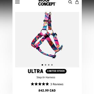 Colorful Geometric Dog Harness